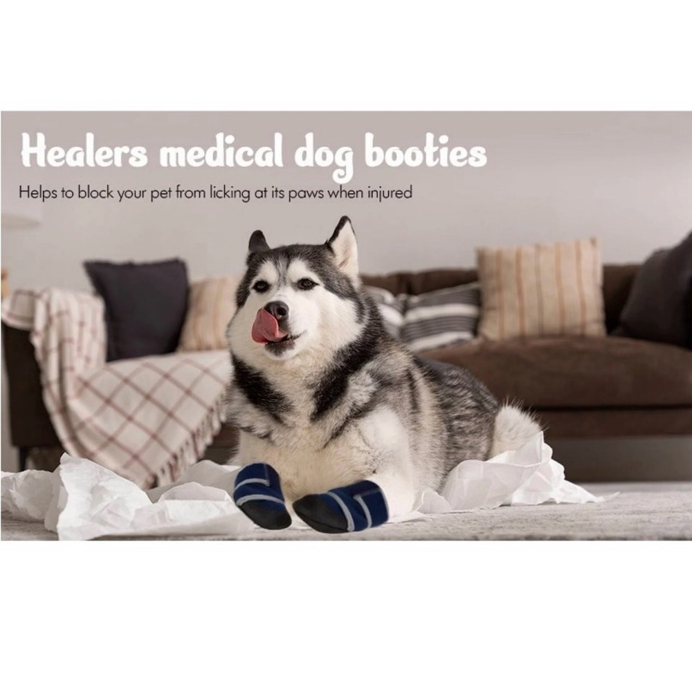 HEALERS Medical Dog Boots, Pet Apparel for Small Dogs (20-35 lbs) . Size SM. NEW - Picture 7 of 9